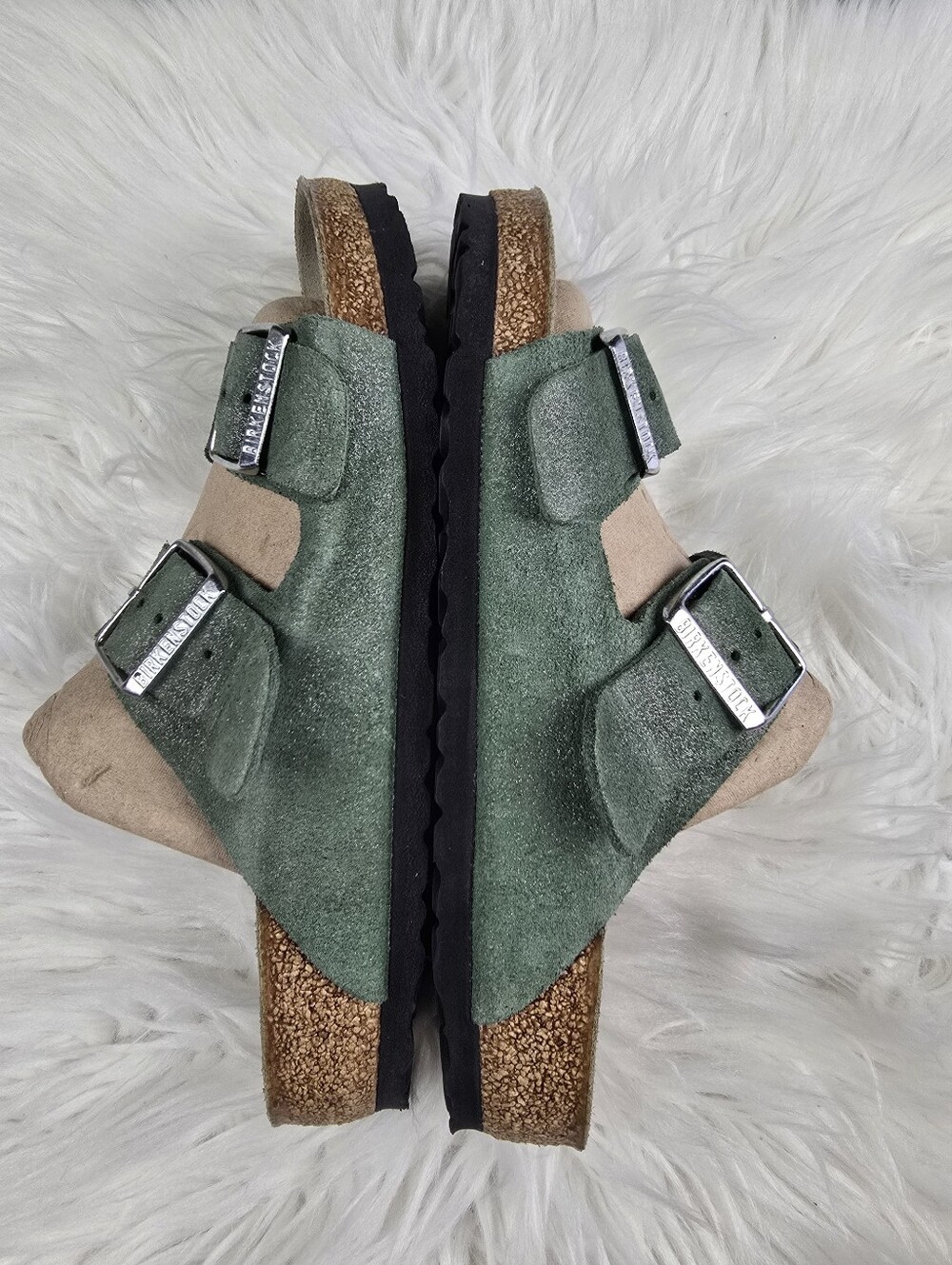 Birkenstock Arizona Shimmering Thyme Sandal Size 38 - Picture 9 of 14